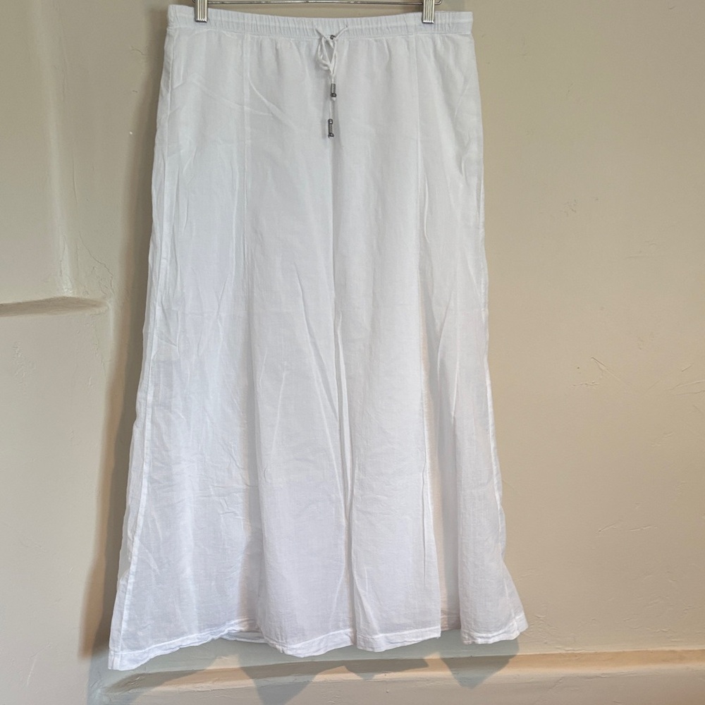 J. Jill Elegant White Maxi Skirt